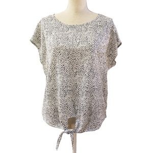 Vero Moda Tie Polka Dot Top Sz Medium